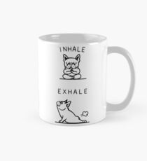 Einatmen Ausatmen Frenchie Tasse (Standard)