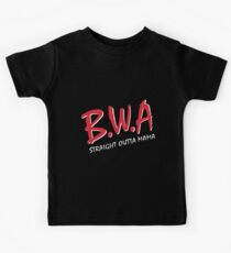 BWA, Babies with Attitude Straight Outta Mama Kids Tee