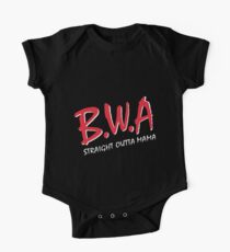 BWA, Babies with Attitude Straight Outta Mama One Piece - Short Sleeve
