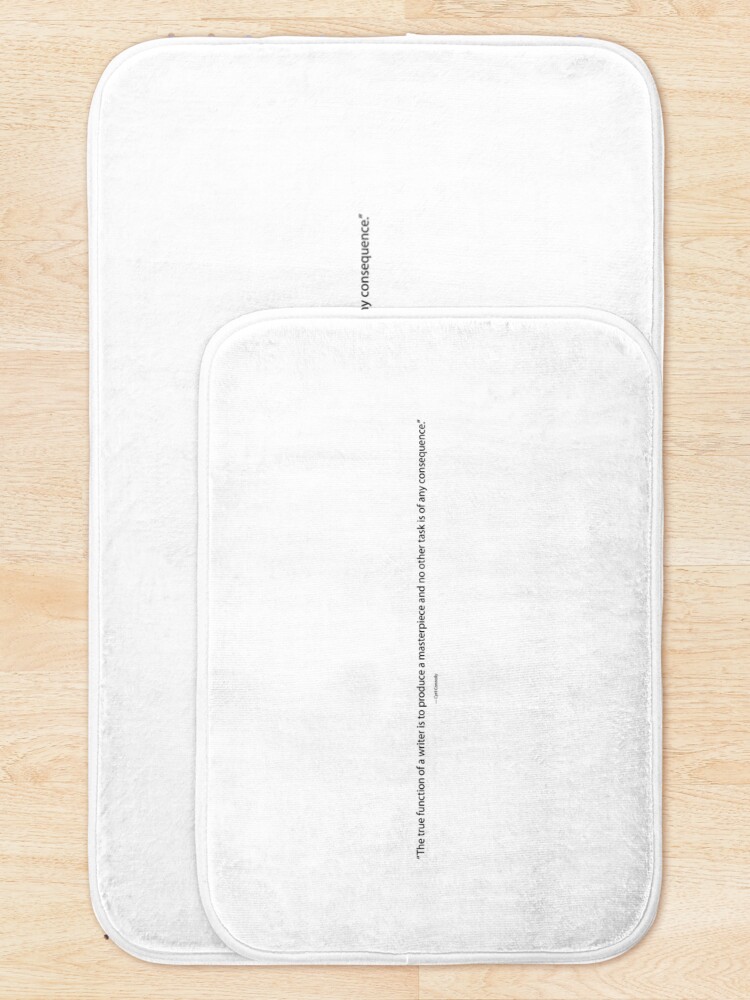 Alternate view of The True Function of a Writer, Cyril Connolly Quote, Writing Quote Bath Mat