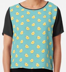 Busy Chicks - Aqua Chiffon Top