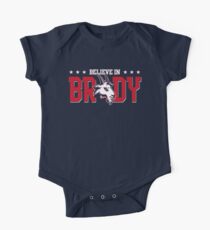 Limited Edition Believe In Brady, Tom Brady, New England Patriots, Tb12 Shirts, Mugs & Hoodies Short Sleeve Baby One-Piece