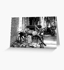 Rickshaw Break Greeting Card