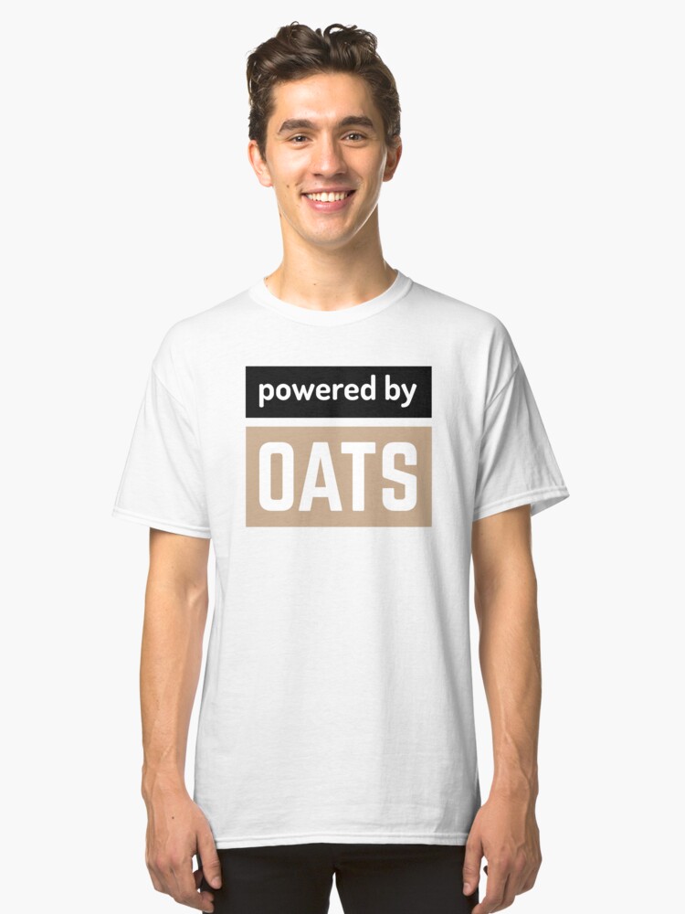 Alternate view of powered by oats Classic T-Shirt