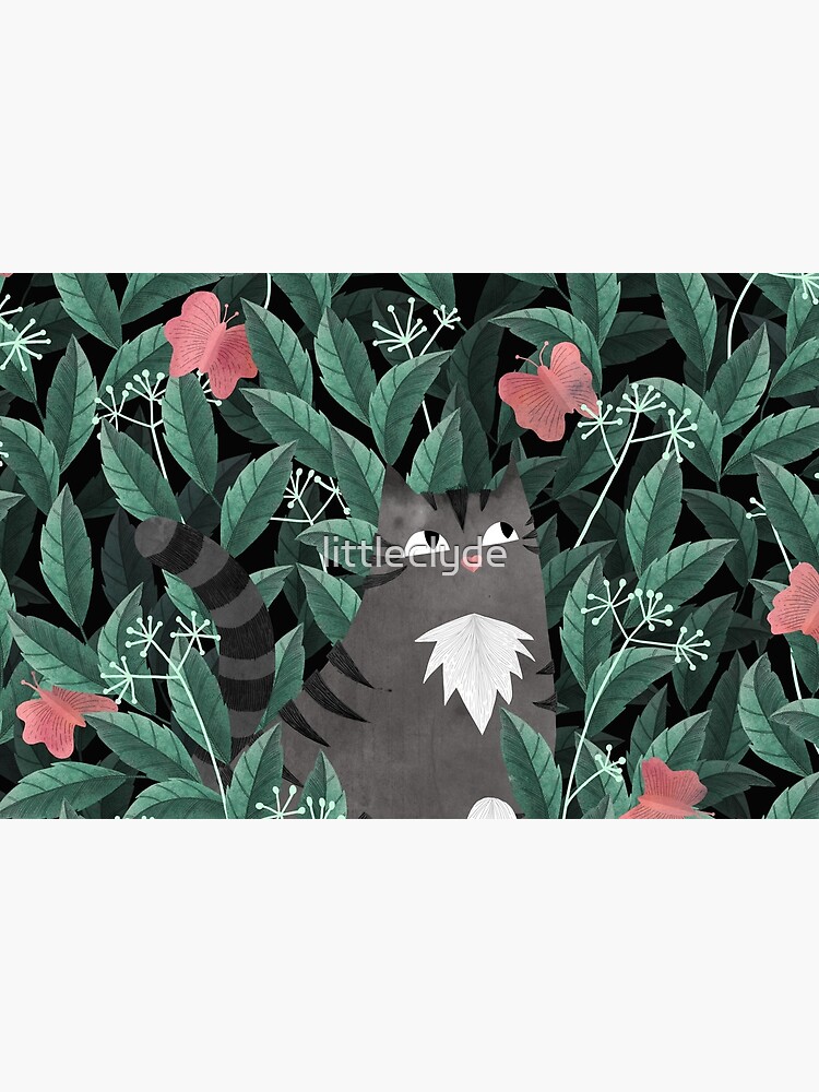 Butterfly Garden (Tabby Cat Version) by littleclyde