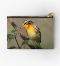 Blackburnian Warbler Zipper Pouch