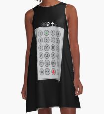 Elevator Mechanic Number Pad A-Line Dress