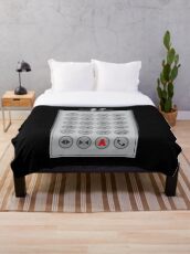 Elevator Mechanic Number Pad Throw Blanket