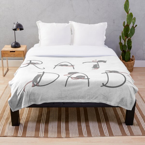 Rat Dad Throw Blanket