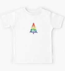 Camiseta para niños Código de área 303 del árbol del orgullo de Colorado dibujado a mano