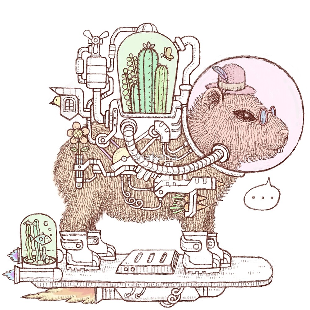 capybara space suits by makapa