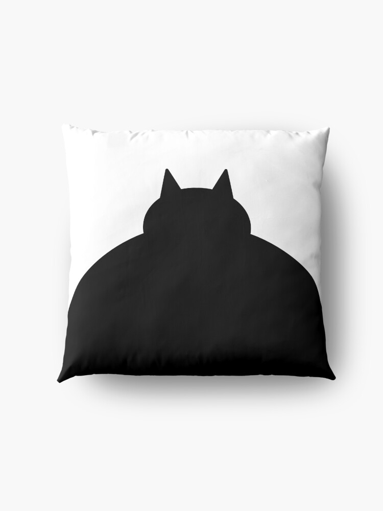 Alternate view of Fat Black Cat Floor Pillow