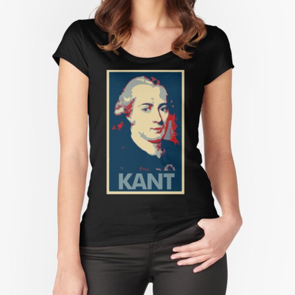 Immanuel Kant Political Parody Fitted Scoop T-Shirt