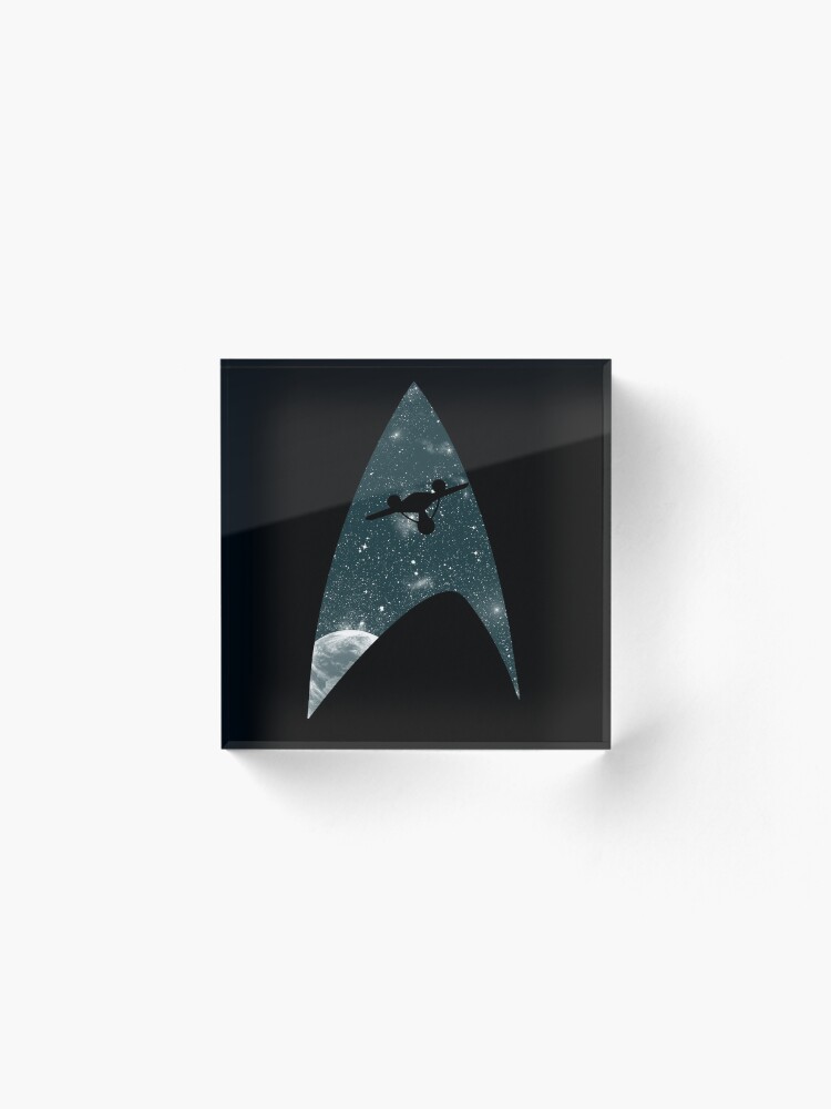 Alternate view of Space the final frontier Acrylic Block