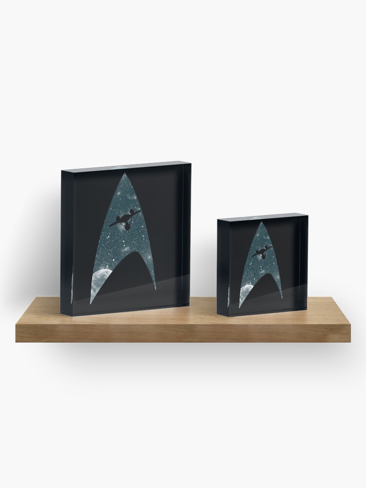 Alternate view of Space the final frontier Acrylic Block