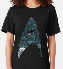 Space the final frontier Slim Fit T-Shirt