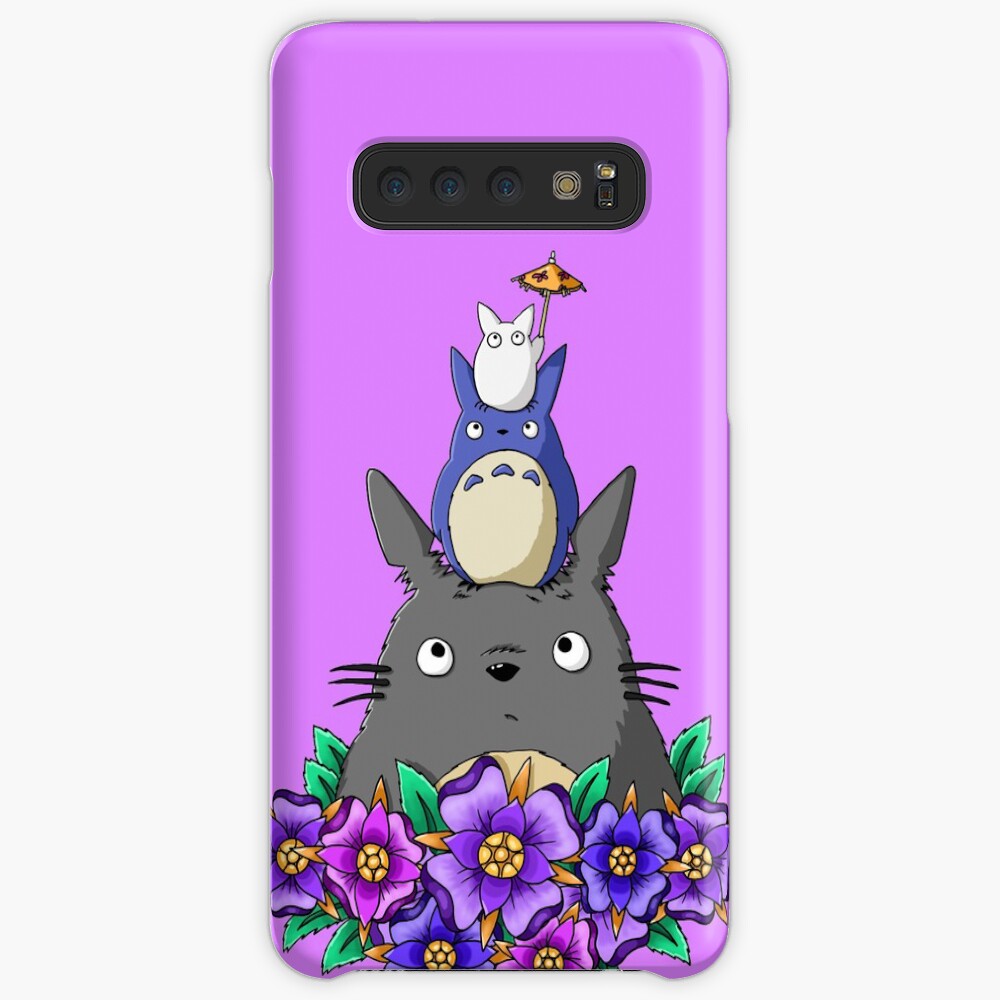Totoro Tower and Flowers Case & Skin for Samsung Galaxy