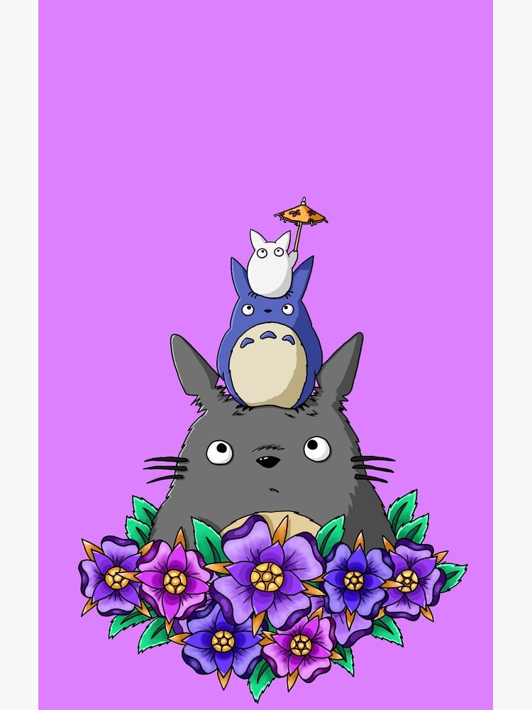 Totoro Tower and Flowers by rageofthenerd