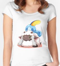 Sobble and Wooloo Fitted Scoop T-Shirt