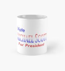 Taza clásica Vota a Michael Scott para presidente