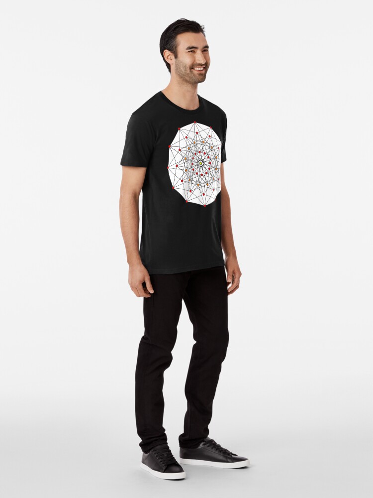 Alternate view of 6-cube hexeract Premium T-Shirt