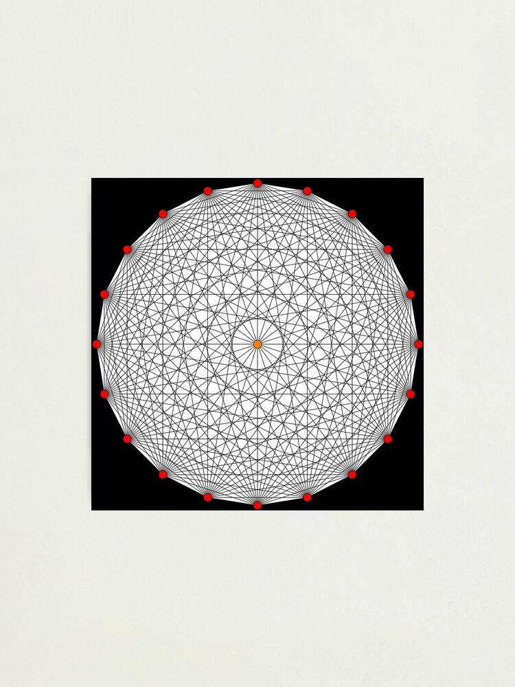 Alternate view of 20 Points on a circle Photographic Print