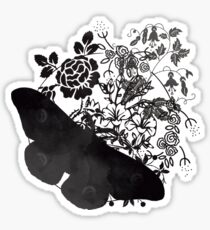 Goth Blumenmotte Sticker