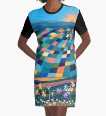 Bright Sun Shiny Day Graphic T-Shirt Dress