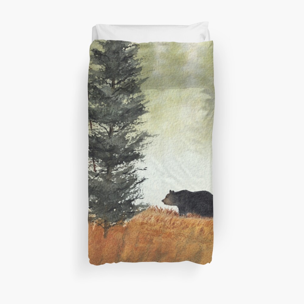 Roaming Bears In West Virginia Duvet Cover