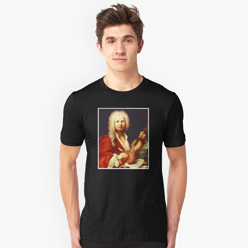 Antonio Vivaldi - Great Baroque Composer Slim Fit T-Shirt