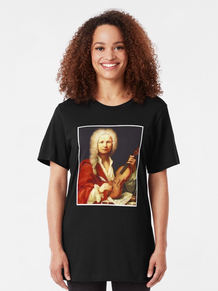 Alternate view of Antonio Vivaldi - Great Baroque Composer Slim Fit T-Shirt