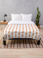 little buddha pattern Throw Blanket