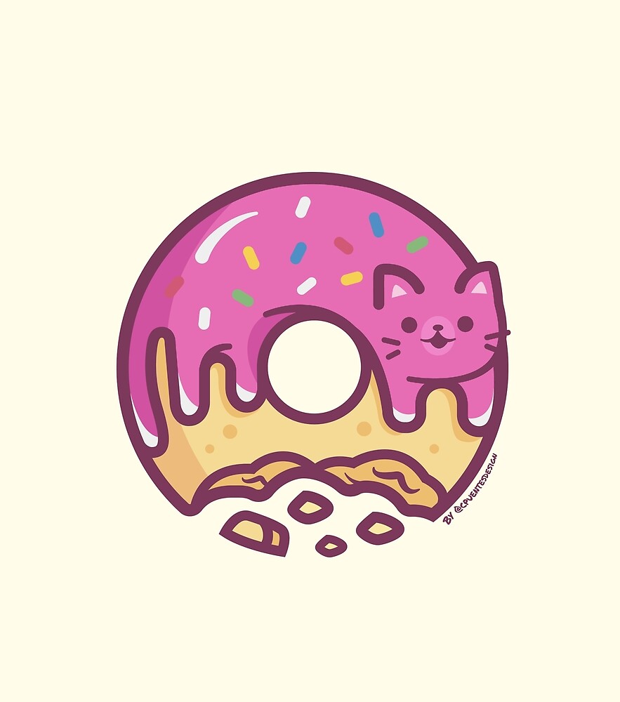 "Donut Cat" by cpuentesdesign | Redbubble