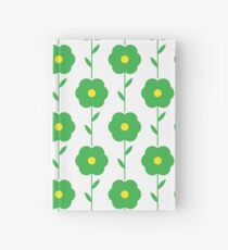 Grundlegende grüne Blume mit einem Stamm Notizbuch