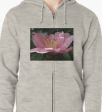 Crumpled Flower Zipped Hoodie