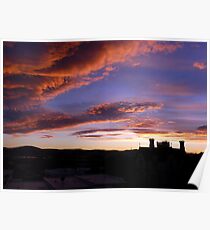 Nature's Pre-Sunrise Paint Brush At Work Poster