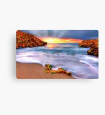 Sunset over Seaside Robe Canvas Print