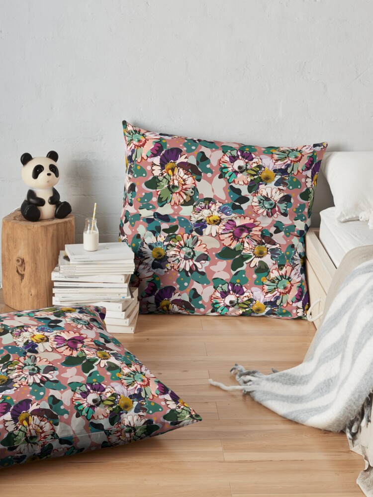 Alternate view of Vintage Butterflies III Floor Pillow