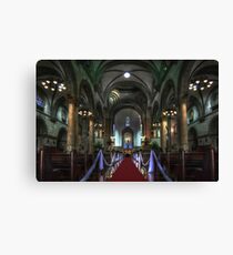 Manila Cathedral Nave Canvas Print