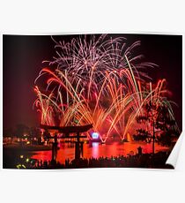Epcot Fireworks - Illuminations Reflections of Earth Poster