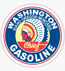 Washington Chief Gasoline Shirt Sticker