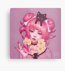 Witch with Potion Metal Print