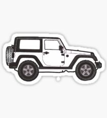 Pegatina jeep blanco