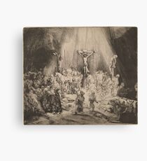 The Three Crosses - Rembrandt (1653) Canvas Print