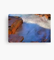 Warriewood blow hole Canvas Print