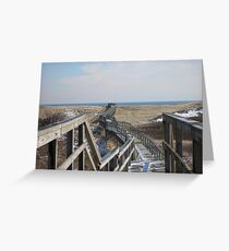 Plum Island Boardwalk Greeting Card