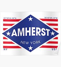 Póster Amherst, New York - Diamond Flag