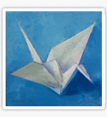Origami Crane Sticker
