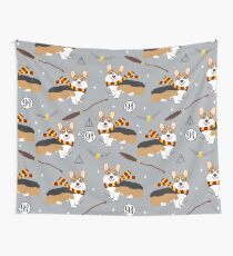 Tela decorativa corgi potter mundo mágico patrón