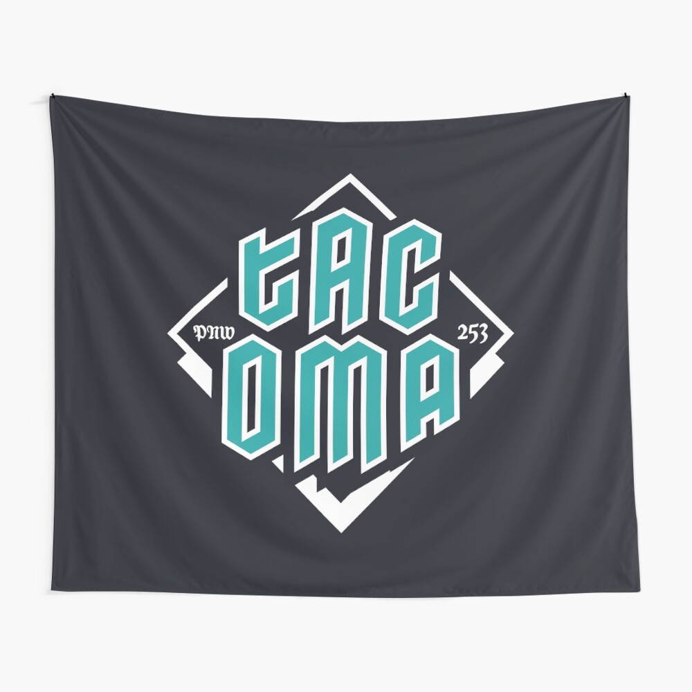 Copy of Tacoma but in teal! Wall Tapestry